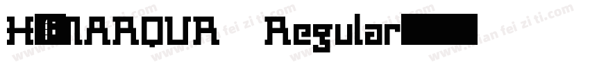 H_MARQUR Regular字体转换